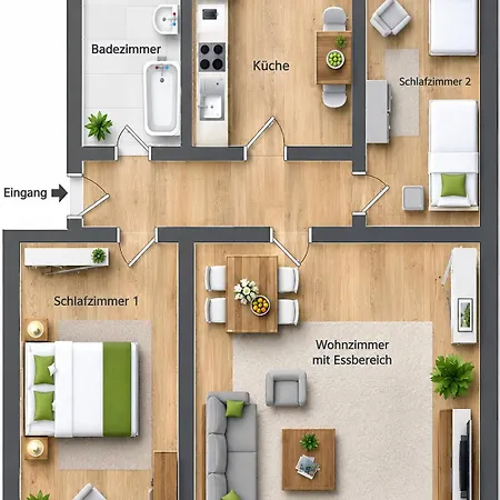 Viadrina Rooms&apartments Frankfurt-oder Am Park Im Zentrum Frankfurt an der Oder